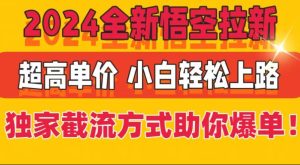 2024全新升级孙悟空引流,极高价格,独家代理截留方法帮助你打造爆款,新手快速上手-创业资源网