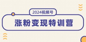 2024微信视频号-增粉转现夏令营:一站式打造出平稳微信视频号增粉变现方式-创业资源网