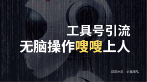 工具号高效引流法,嗖嗖上人,日引1000+,直接搬运,无脑操作-创业资源网