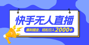 快手美女舞蹈3.0,简易没脑子,轻松日入2000-创业资源网
