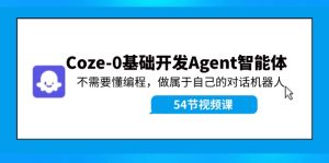 Coze-0基本开发设计 Agent智能体实例教程:不用懂程序编写,做属于自己机器人聊天-创业资源网
