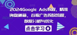 2024Google Ads教程，精准询盘秘籍，谷歌广告投放流程，数据分析与优化-创业资源网
