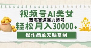 微信视频号创作者计划,后半年全新生态,不用视频剪辑,AI形成,稳过原创设计,新手落地式实际操作课堂教学-创业资源网