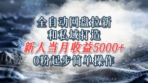 自动式百度云盘引流和公域打造出,0粉发展易操作,新手新手入门当月盈利5000之上-创业资源网