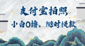 新手0撸新项目，支付宝钱包照相接任务，随时可提现-创业资源网