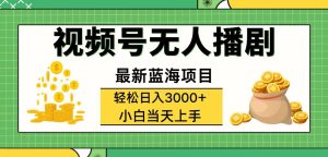 视频号无人播剧,轻松日入3000+,最新蓝海项目,拉爆流量收益,多种变…-创业资源网