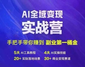 Ai示范区转现实战营,从零陪你挣到第二职业第1桶金-创业资源网