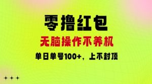 零撸大红包：没脑子实际操作别养机，单日运单号100 ，硬撸无限张力-创业资源网