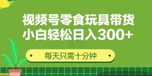 视频号怀旧零食怀旧玩具带货，无需复杂剪辑每天十分钟，轻松日入3张-创业资源网