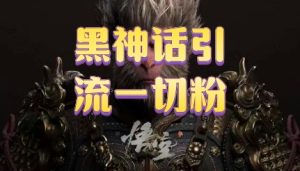 黑神话悟空五分钟打造爆款私域引流视频-创业资源网