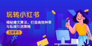 玩转小红书:揭秘爆文算法,打造高效种草与私域引流策略-创业资源网