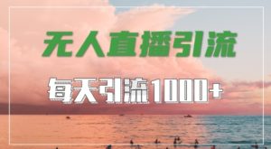 抖音快手视频号全平台通用,无人直播引流法,超暴力引流1000+高质量精准创业粉【揭秘】-创业资源网