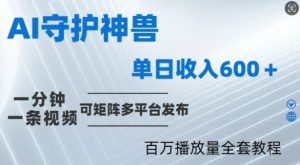 制作各省守护神，100多W播放量的视频只需要1分钟就能完成【揭秘】-创业资源网