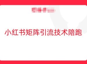 小红书矩阵引流技术,教大家玩转小红书流量-创业资源网