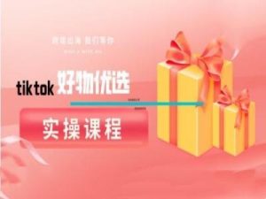 tiktok好物优选实操课程,好物分享操作技巧-创业资源网