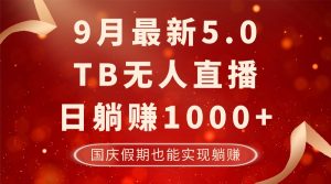 9月最新TB无人,日躺赚1000+,不违规不封号,国庆假期也能躺!-创业资源网