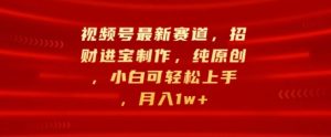 微信视频号最新生态,招财纳福制做,纯原创设计,小白可快速上手,月入1w-创业资源网