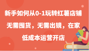 新手怎么从0-1轻松玩地瓜店面,无需囤货,不用出境,在家里低成本运营开实体店-创业资源网