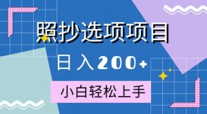 10月全新升级照搬选择项新项目,迅速日入2张,实际操作简单易上手-创业资源网