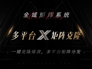 全域矩阵系统,可一键克隆爆款矩阵分发到多个平台!矩阵操作日引流500+!-创业资源网