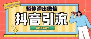 最新抖音中止弹出微信弹出来个人名片引流方法游戏玩法(揭密)-创业资源网