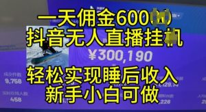 2024年11月抖音无人直播卖货挂JI,新手的梦想之路,24小时24钟头盈利无间断实现真正管道收益【揭密】-创业资源网