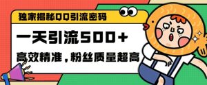独家代理破译QQ中的引流方法登陆密码,高效率精确,评测单日加100 自主创业粉【揭密】-创业资源网