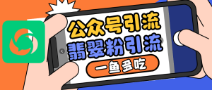 公众号低成本引流翡翠粉,高客单价,大力出奇迹一鱼多吃-创业资源网