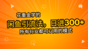 花大价钱学得闲鱼引流法,日引流方法300 自主创业粉,看了这堂课一瞬间不想上班了-创业资源网