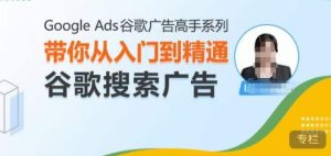 Google Ads谷歌广告高手 – 搜索广告,带你从入门到精通谷歌搜索广告-创业资源网