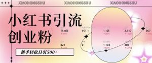 小红书私域引流无脑操作法:AI生成内容,粉丝自动转化,新手轻松日引500+创业粉-创业资源网