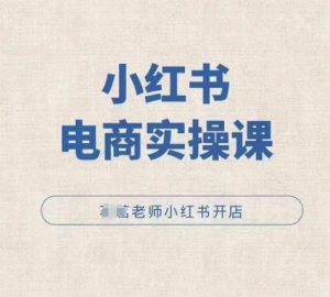 小红薯电商实操课,小红书开店实操必学课-创业资源网