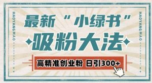 最新自动化“吸粉术”,小绿书激活私域流量,每日轻松吸引300+高质精准粉!-创业资源网