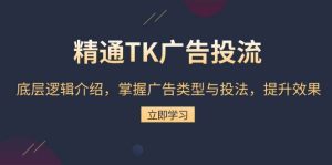 熟练TK广告宣传投流：底层思维详细介绍，把握广告类型与投法，提高效果-创业资源网
