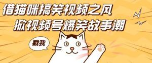 借猫咪搞笑视频之风,掀视频号爆笑故事潮,轻松日入四位数,无门槛快速入门!-创业资源网