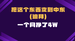 跨境电商一个人在家把货卖到迪拜,暴力项目拆解-创业资源网