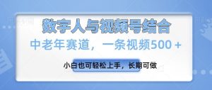 微信视频号新模式,新生态,一条视频500 新手也可以快速上手,长期性能做-创业资源网