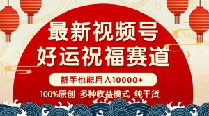 微信视频号【好运气祝愿】暴力行为跑道,抖音商品橱窗-写作分为 一条条爆 新手快速上手 ...-创业资源网
