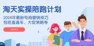 淘天实际操作陪跑方案,2024年全新电商营销方法,包含淘宝直通车、大促销策略等-创业资源网