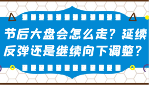某微信公众号付费文章:假后股票大盘会如何走?持续反跳还是会继续向下调整?-创业资源网