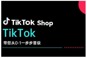 TikTok Shop带大家从0-1一步步晋升,打开电子商务新的征程,在TikTok经济领域取得突破和成长-创业资源网