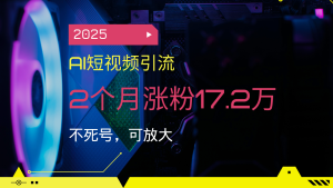 2025AI短视频营销,2个月增粉17.2万,不死号,可变大-创业资源网