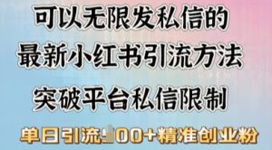 全新“摆烂式”引流方法玩法,小红书私信引流方法,单日引流方法100-创业资源网