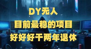 DY没有人,现阶段比较稳定项目,引流矩阵变大边旅行边挣钱,好努力工作2年离休-创业资源网