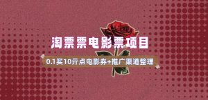 影票无门槛券营销推广_0.1亓买10亓零门槛 方式通道(v1.0版实例教程)-创业资源网