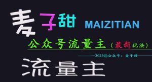 小麦甜2025微信公众号微信流量主各大网站全新游戏玩法关键,一对一教学,成熟稳定,盈利有保证-创业资源网