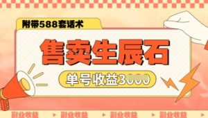 出售幸运石第二职业，单账户闲鱼平台新手初学者实际操作一月能赚3k，你做还是不做?-创业资源网