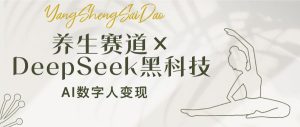 健康养生跑道×DeepSeek高科技:AI虚拟数字人转现,新手也可以月入了万-创业资源网