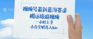 微信视频号全新瀚海跑道,运送外国人来中国旅游视频,一小时入门,一般新手全职的能够月入了W-创业资源网