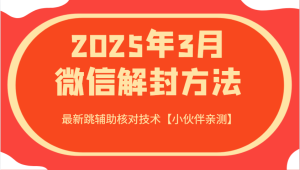 2025年3月注册微信方式 全新跳协助核查技术性【小伙伴们亲自测试】-创业资源网
